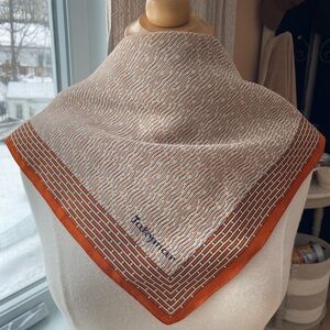 Jakymar Scarf with Orange and Blue Waves